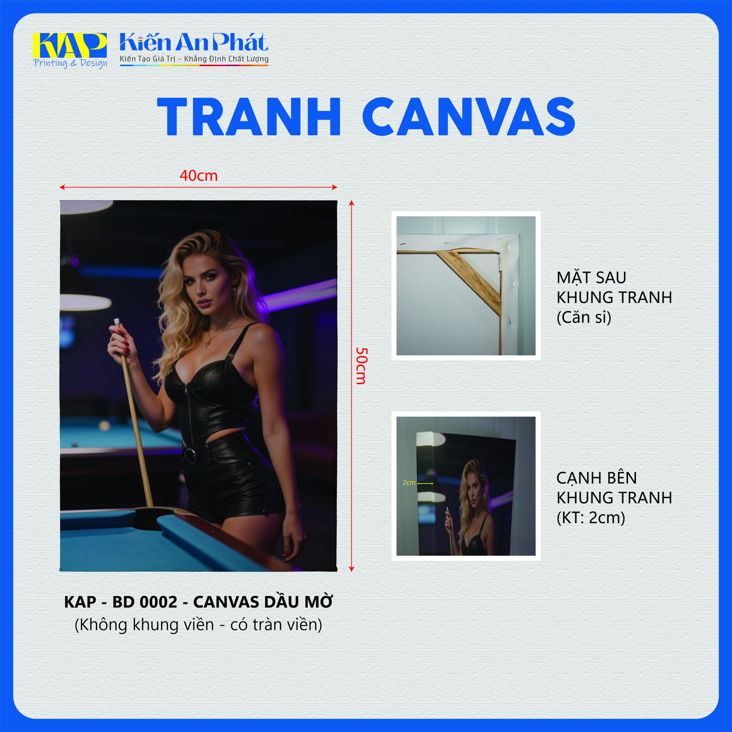 Tranh Canvas Nghệ Thuật Bida Hiện Đại – Mã BD 0002 Tranh Canvas Nghệ Thuật Bida Hiện Đại – Mã BD 0002 - Ảnh 2