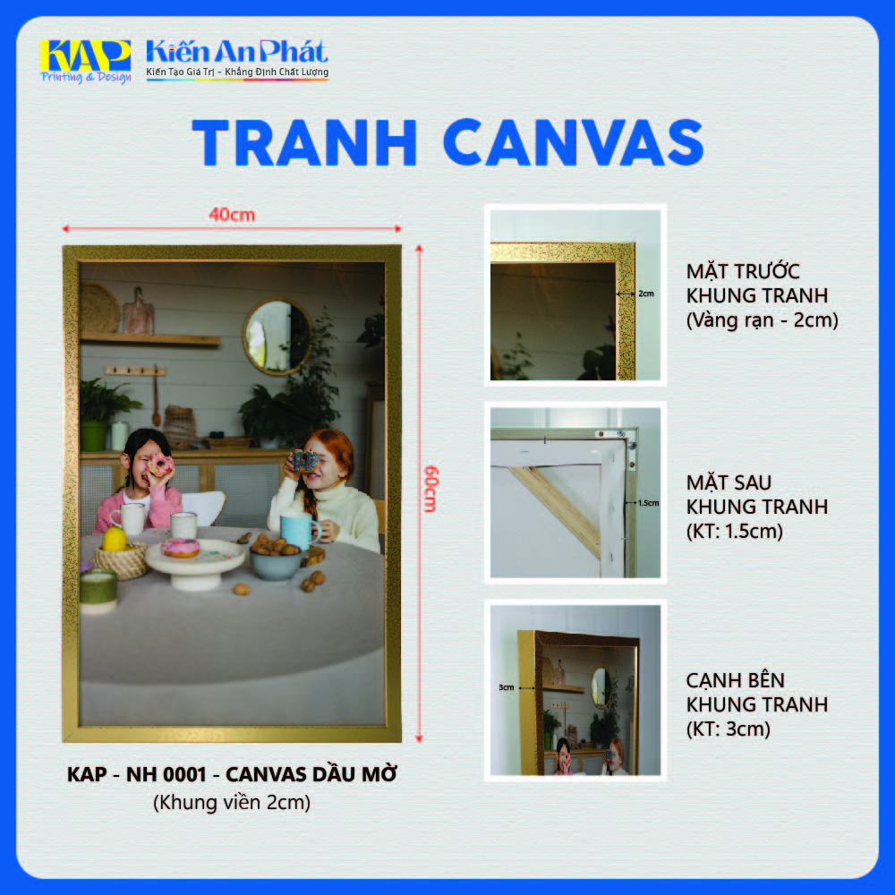 Tranh Canvas Thực Vật Tinh Tế (Mẫu NH 0001) Thông số kỹ thuật Tranh Canvas Thực Vật Tinh Tế (Mẫu NH 0001)