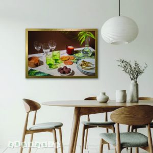 Tranh Canvas Bàn Tiệc Nhiệt Đới Ấm Áp (Mẫu NH 0009)