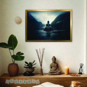 Tranh Canvas: Đức Phật Khơi Nguồn Bình An Giữa Đại Ngàn (Mã số: KAP-PG 0001)