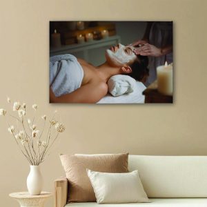 Tranh Canvas Spa Chăm Sóc Da SP 0004 – Nâng Tầm Đẳng Cấp Viện Thẩm Mỹ, Khơi Nguồn Thư Giãn Đỉnh Cao