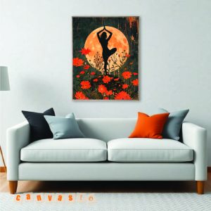 Tranh canvas yoga mang lại bình yên cho không gian | Mã số KAP-YG 0003
