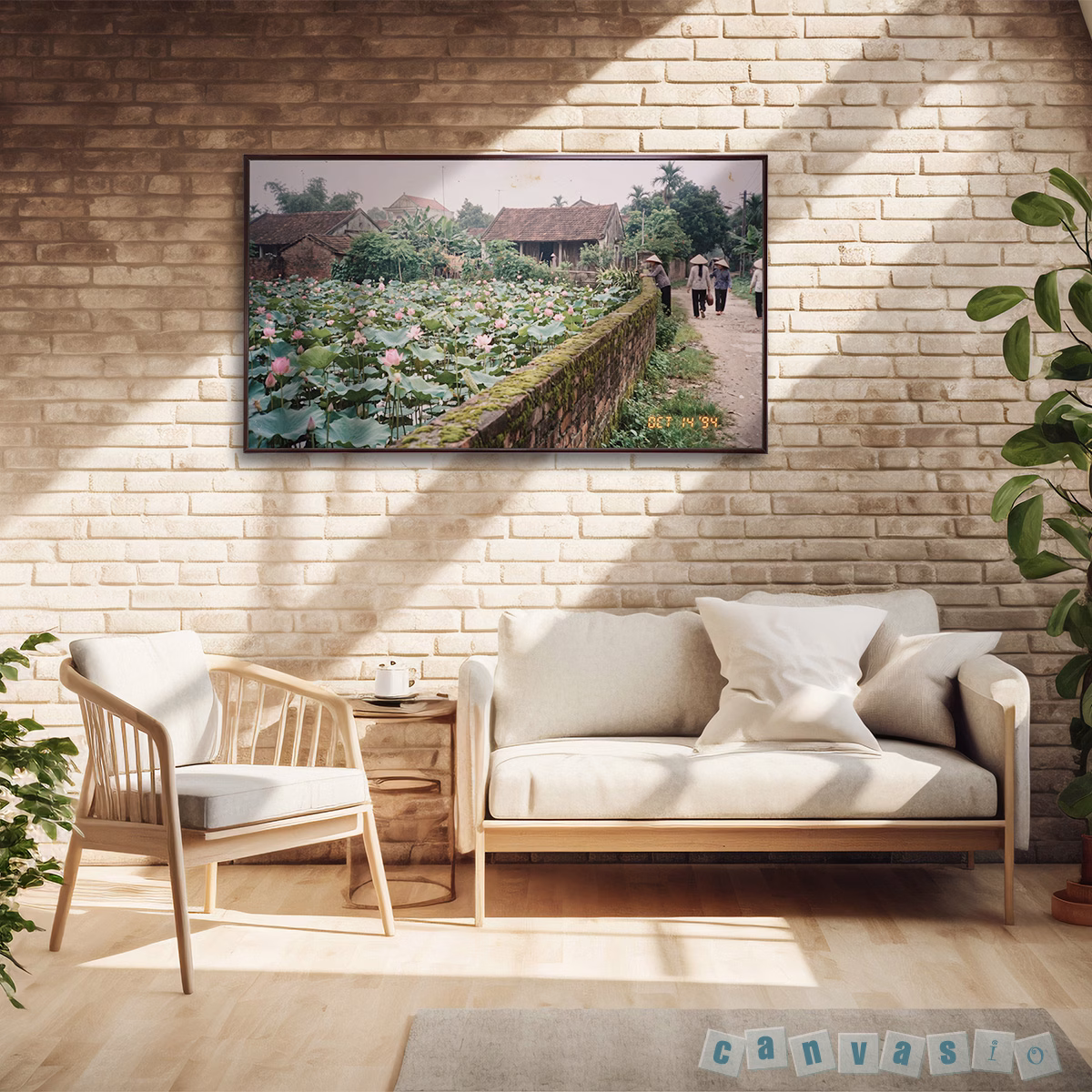Tranh canvas hoa sen tinh khôi dịu dàng | Mã KAP-HS 0022