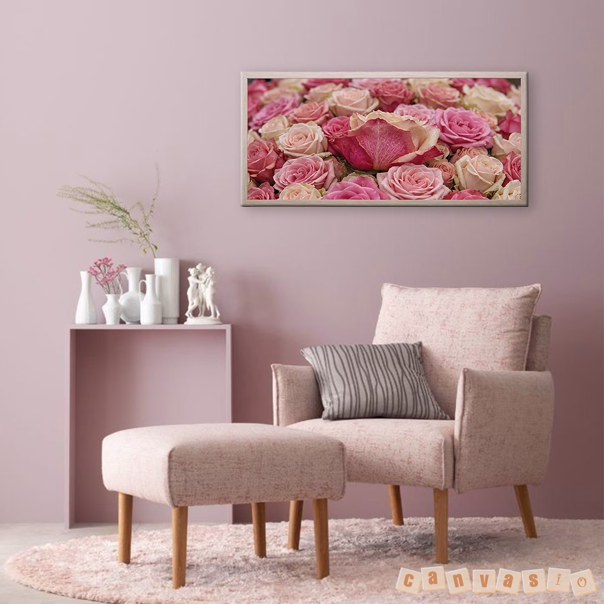 Tranh canvas hoa hồng lãng mạn | Mã KAP-HH 0004