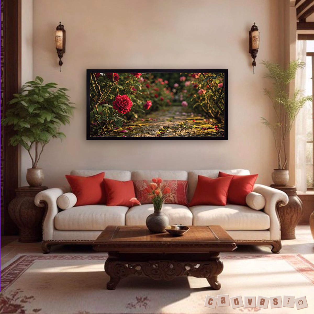 Tranh canvas hoa hồng lãng mạn | Mã KAP-HH 0006