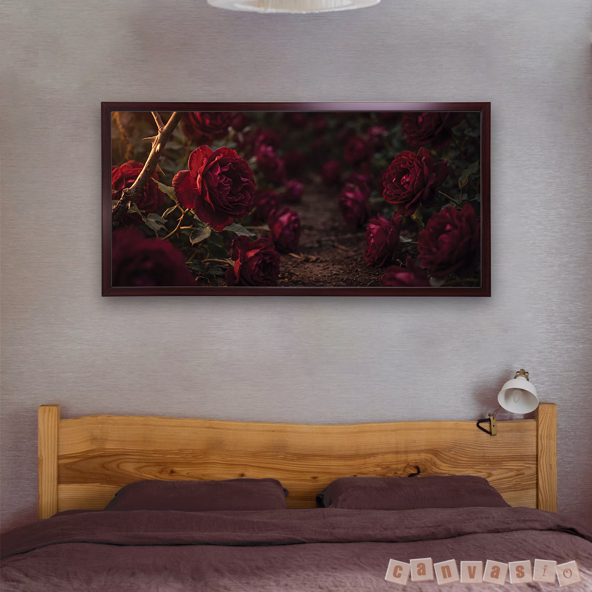Tranh canvas hoa hồng nhung lãng mạn | Mã KAP-HH 0008