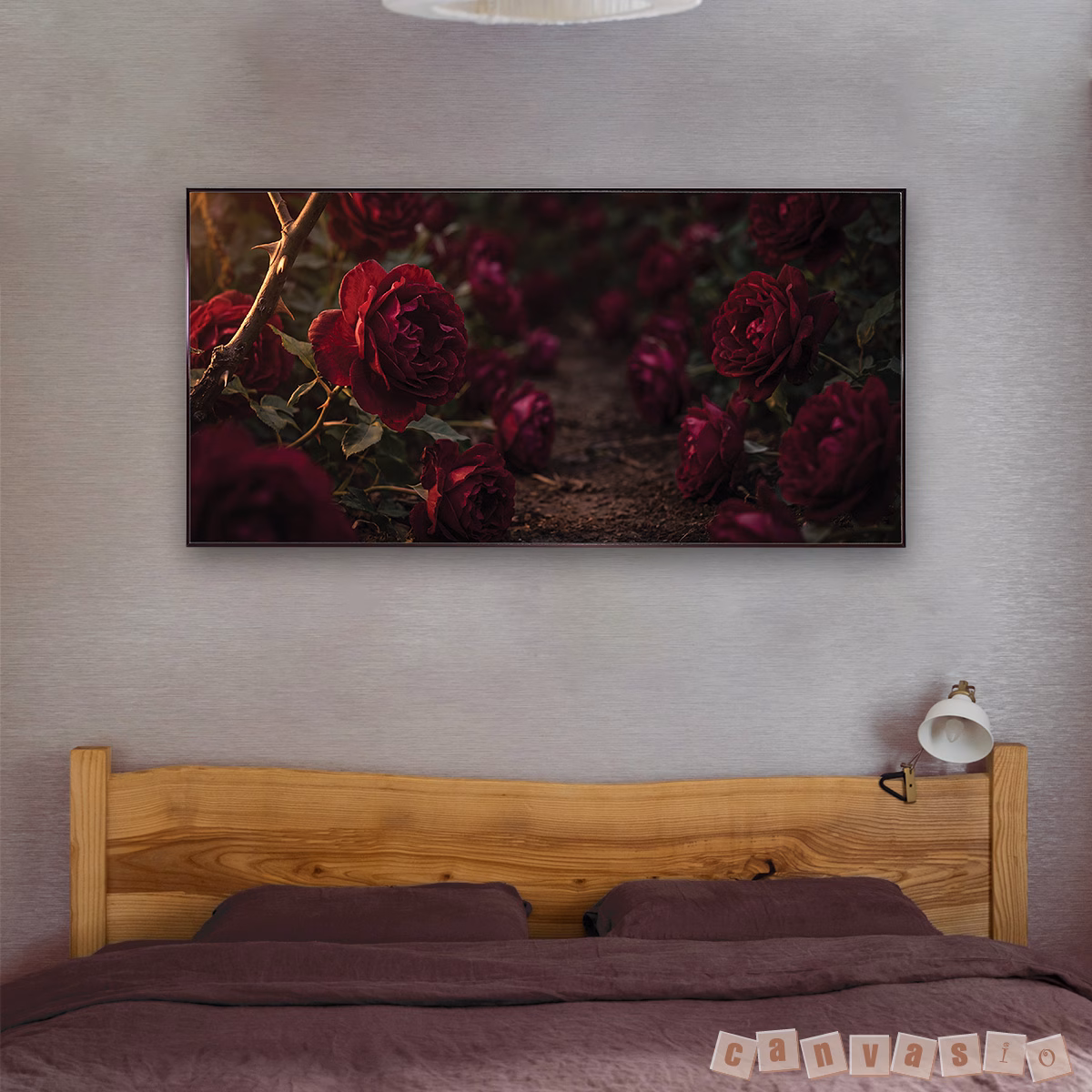 Tranh canvas hoa hồng nhung lãng mạn | Mã KAP-HH 0008 Tranh canvas hoa hồng nhung lãng mạn | Mã KAP-HH 0008