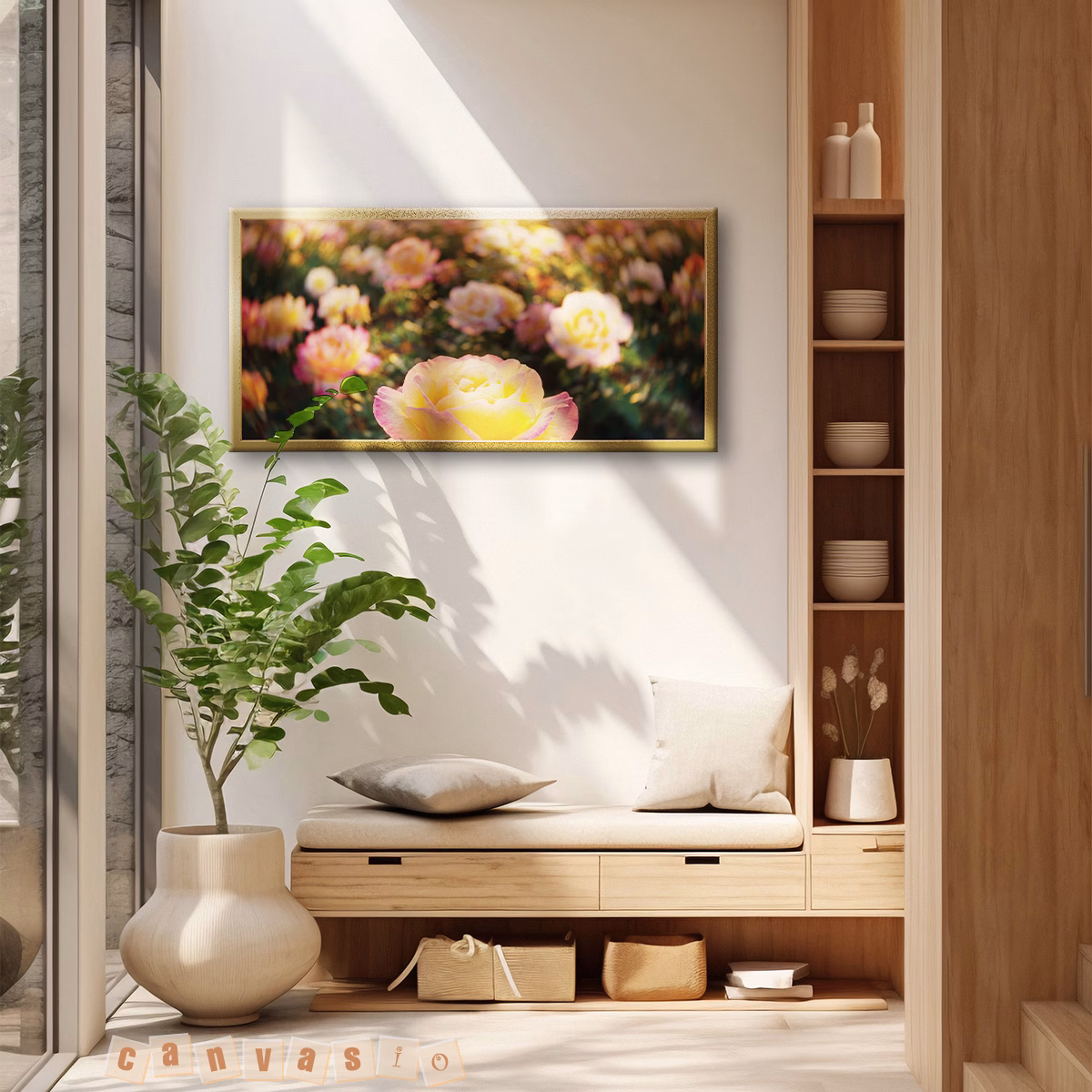 Tranh canvas hoa hồng mang vẻ đẹp rực rỡ vào không gian sống | Mã KAP-HH 0009 Tranh canvas hoa hồng mang vẻ đẹp rực rỡ vào không gian sống | Mã KAP-HH 0009
