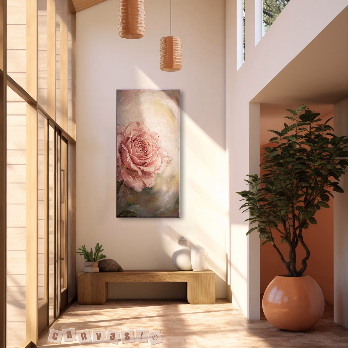 Tranh canvas hoa hồng nghệ thuật | Mã KAP-HH 0036