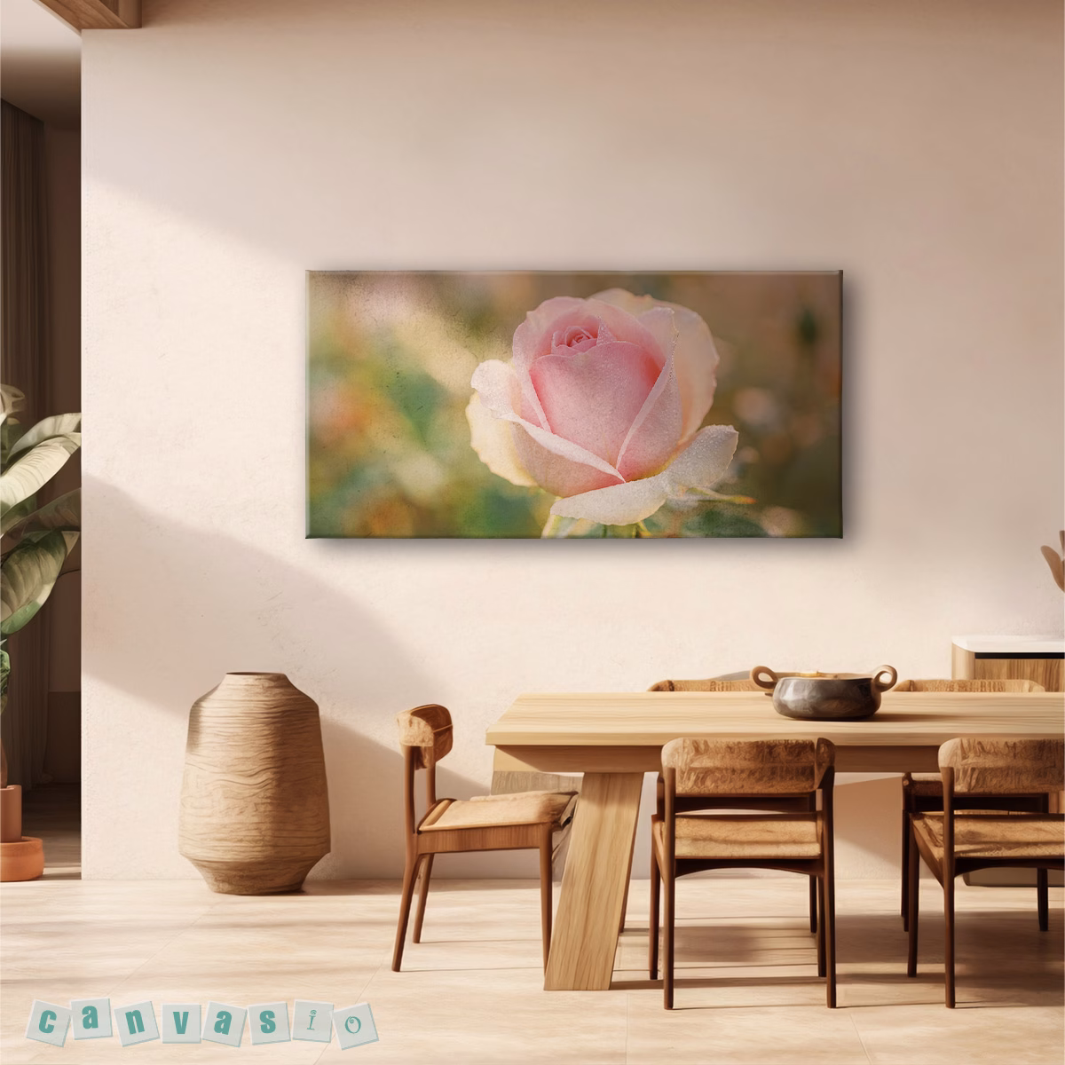 Tranh canvas hoa hồng lãng mạn | Mã KAP-HH 0043
