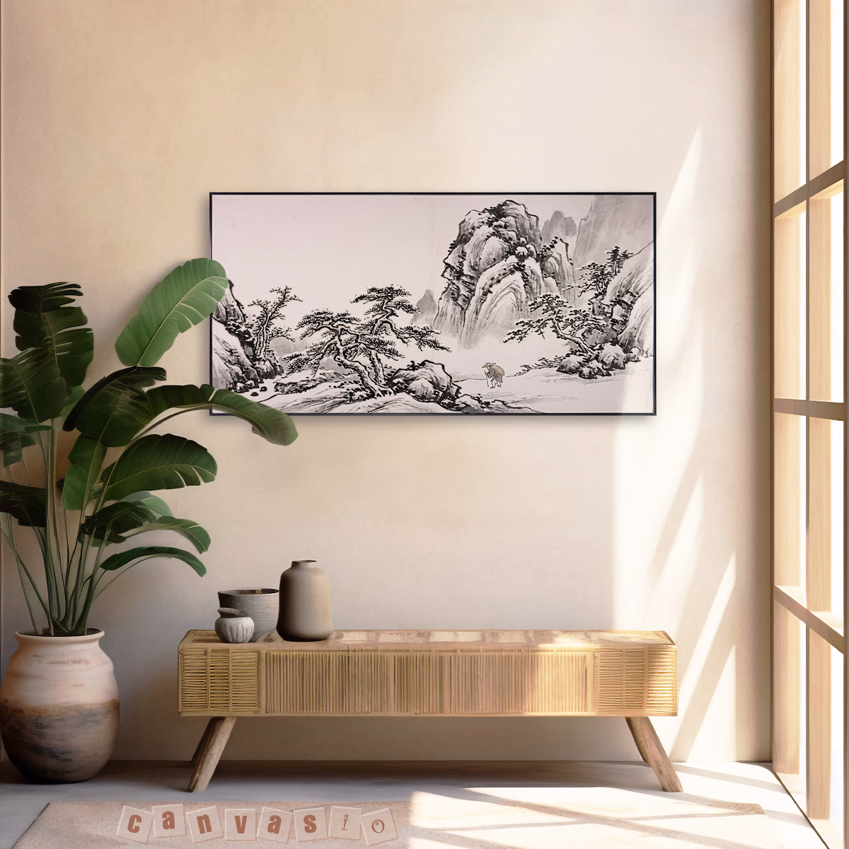 Tranh Canvas Sơn Thủy Hữu Tình Canvasio | Mã KAP-PC 0036