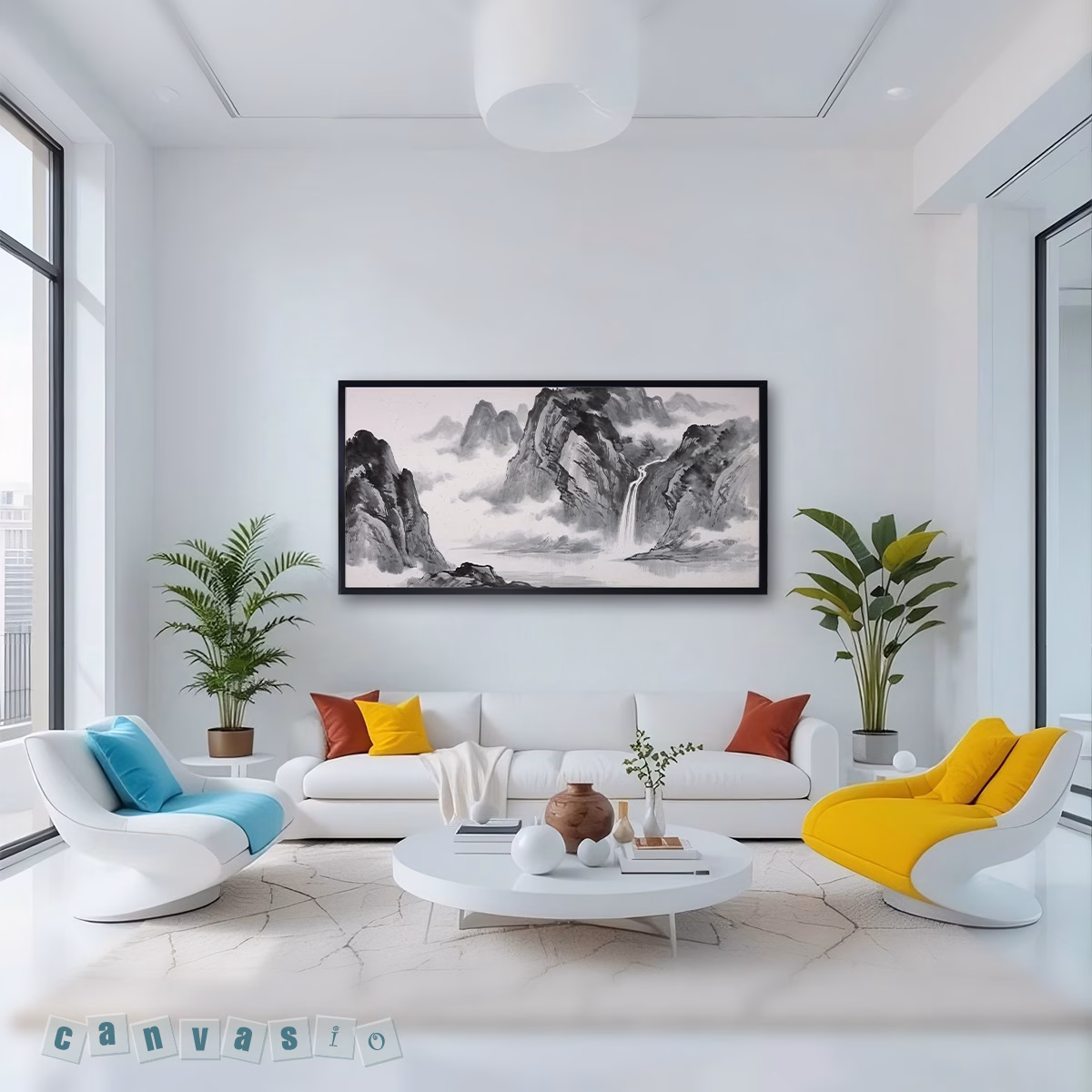 Tranh canvas sơn thủy hữu tình | Mã KAP-PC 0039