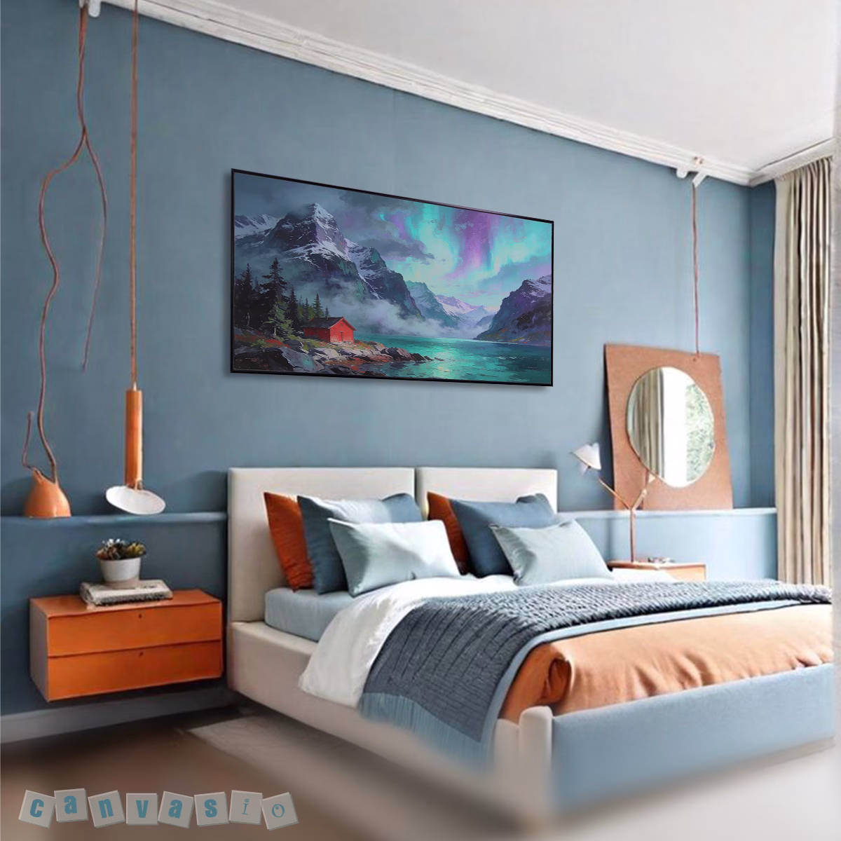 Tranh canvas phong cảnh thiên nhiên bắc cực KAP - PC 0058