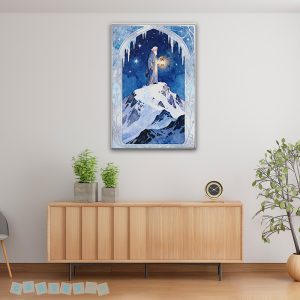 Tranh canvas - Người dẫn đường trên đỉnh núi tuyết | Mã số KAP-CG 0001