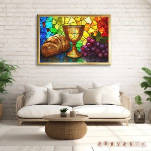 Tranh canvas bàn tiệc thánh | Mã số KAP-CG 0008