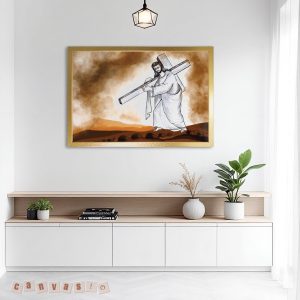 Tranh canvas Công giáo vác Thập Giá cao cấp | Mã số KAP-CG 0009