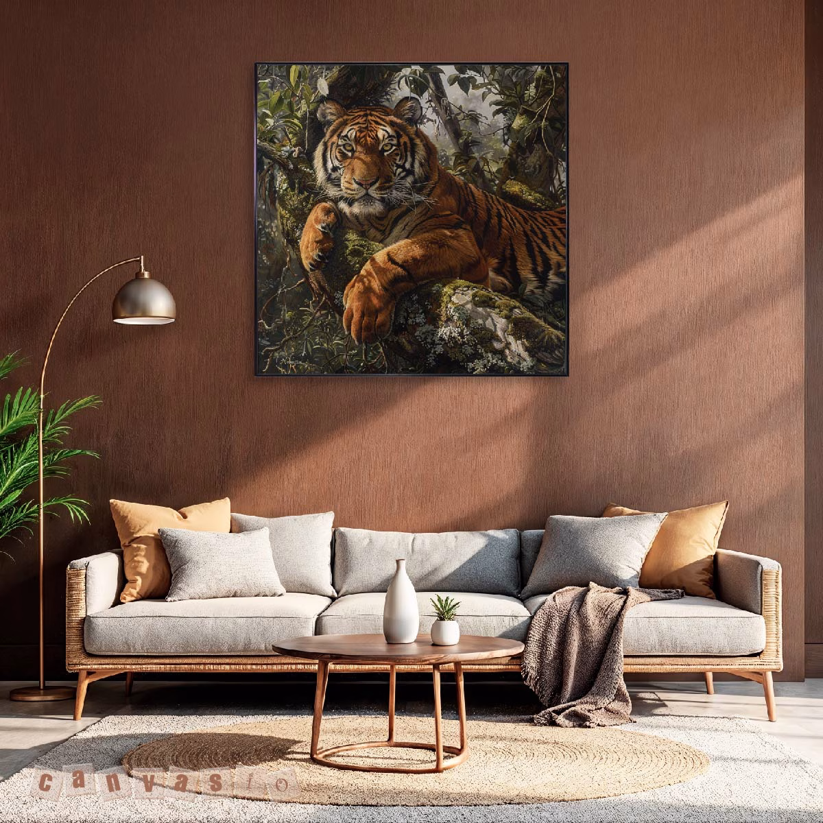 Tranh canvas hổ trong rừng sâu | Mã KAP-CH 0004