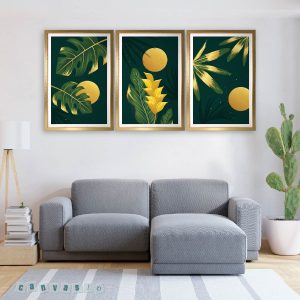 Thiên nhiên trong bộ tranh Canvas "Đêm nhiệt đới" | Mã số KAP-HL 0008