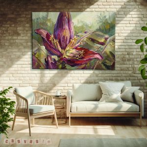 Tranh canvas hoa chuối nghệ thuật | Mã số KAP-HL 0018