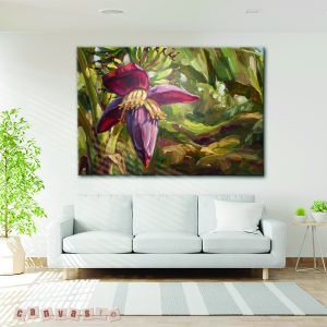 Tranh canvas hoa chuối rừng | Mã số KAP-HL 0019