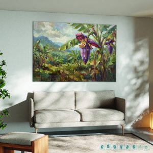 Tranh canvas hoa chuối rừng | Mã số KAP-HL 0020