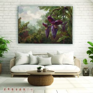 Tranh Canvas Hoa Chuối Rừng Nhiệt Đới | Mã số KAP-HL 0023