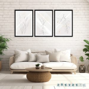 Bộ Tranh Canvas Nghệ Thuật Tối Giản Cao Cấp | Mã số KAP-HL 0028