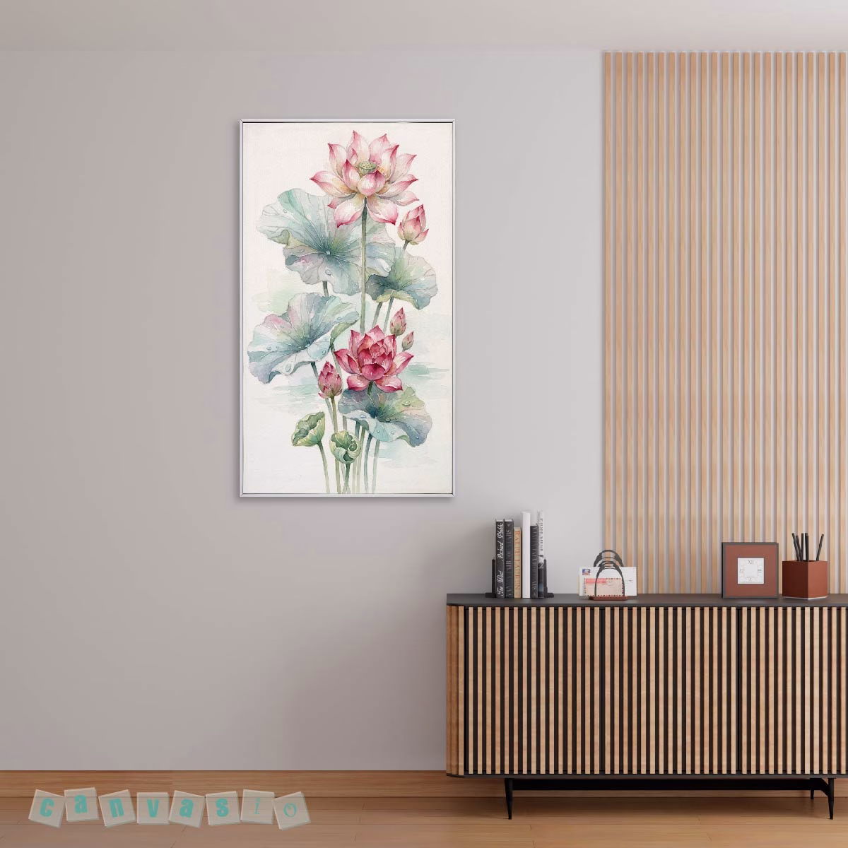 Tranh canvas hoa sen thanh tao | Mã KAP-HS 0049