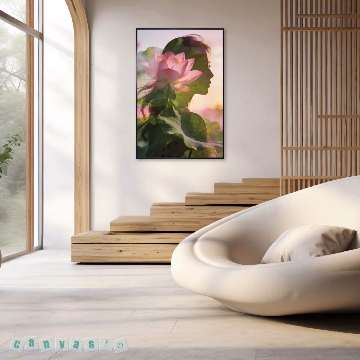 Vẻ đẹp thuần khiết và thanh lịch với tranh canvas | Mã KAP-HS 0068