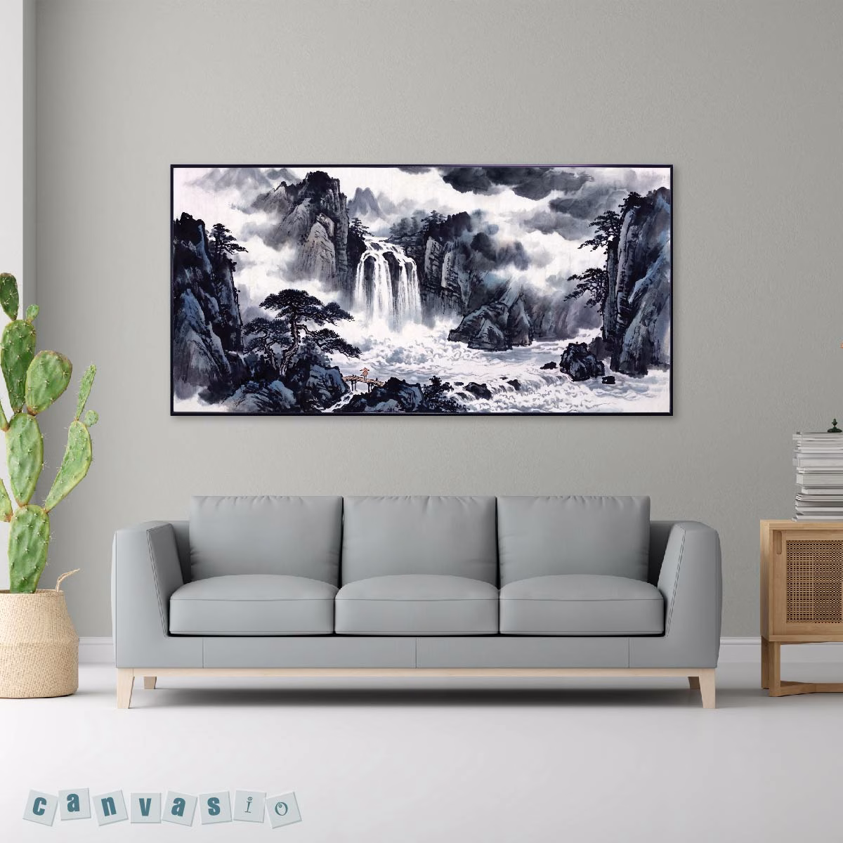 Tranh canvas sơn thủy hữu tình | Mã KAP-PC 0046