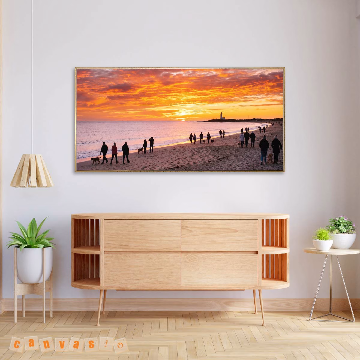 Tranh canvas hoàng hôn trên biển | Mã KAP-PCB 0018