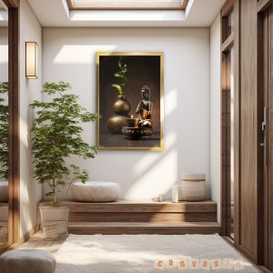 Tranh canvas Phật Giáo tĩnh tâm | Mã số KAP-PG 0005