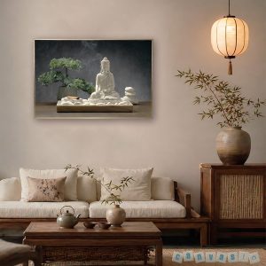 Tranh canvas Phật Giáo tĩnh lặng | Mã số KAP- PG 0008