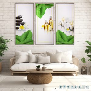 Bộ 3 bức Tranh Canvas Spa Thư Giãn Tinh Tế | Mã Số KAP-SP 0005
