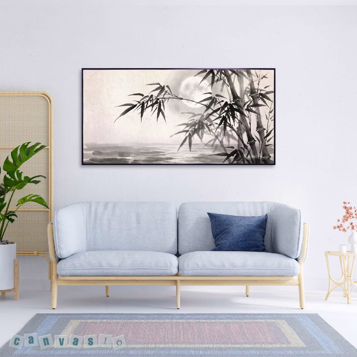 Tranh canvas- Thưởng ngoạn vẻ đẹp tranh tre truyền thống | Mã KAP-TR 0006