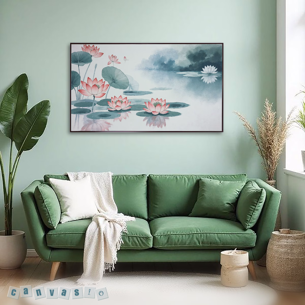 Tranh canvas hoa sen treo tường |Mã KAP-HS 0014