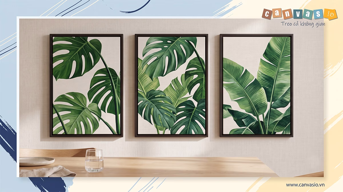 15 Cách Trang Trí Căn Hộ Đẹp Mà Không Cần Cải Tạo Sử Dụng Tranh Canvas Trừu Tượng Cho Phong Cách Hiện Đại (Modern & Minimalist)